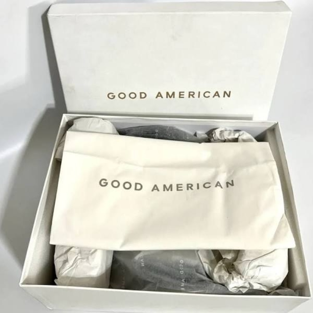 GOOD AMERICAN CINDER RELLA PATENT LEATHER THONG CLEAR WEDGE SANDALS NIB SZ 8 - Picture 14 of 14